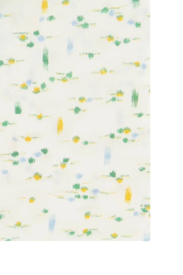 Ledub overhemd Modern Fit wit /groen print