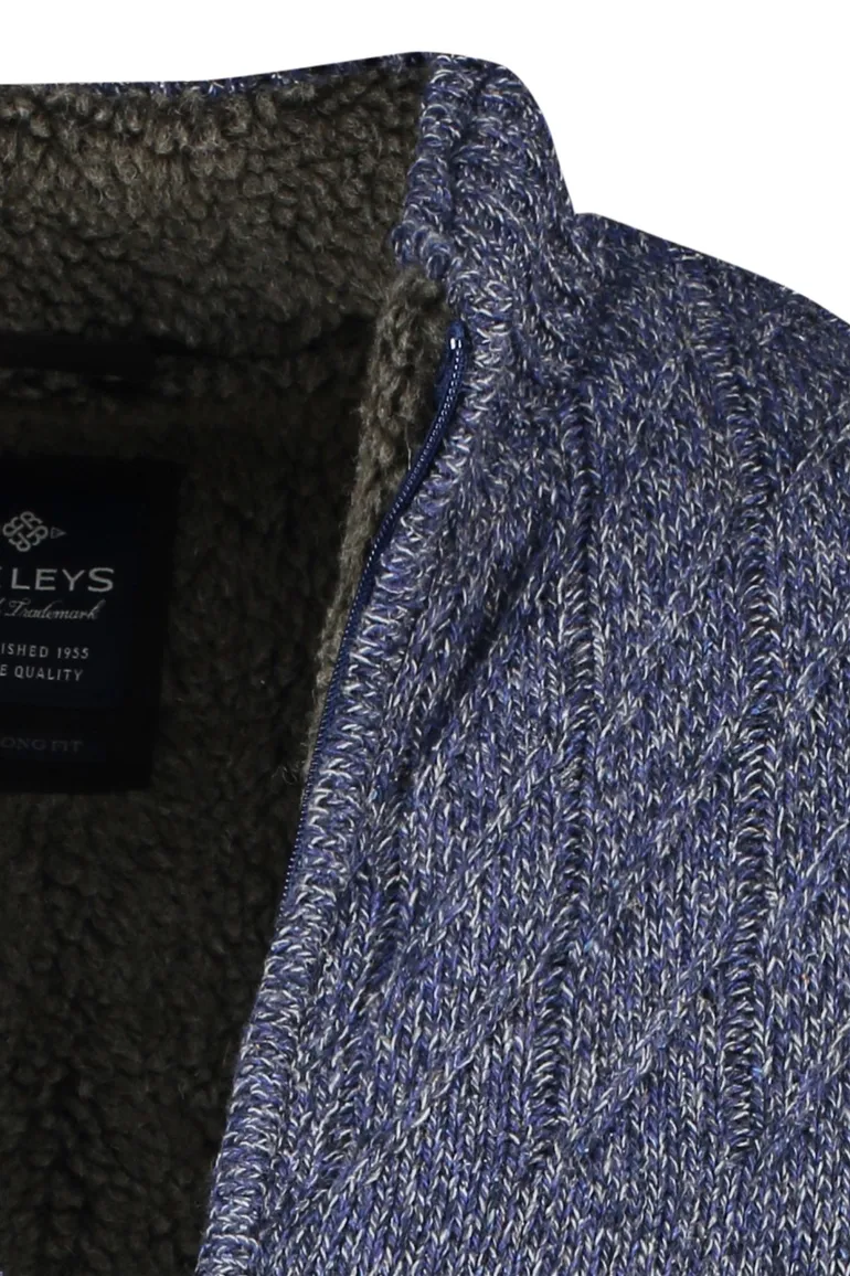 Baileys vest extra lange mouw blauw