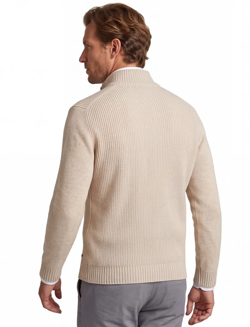 Baileys trui met knopen extra lange mouw beige