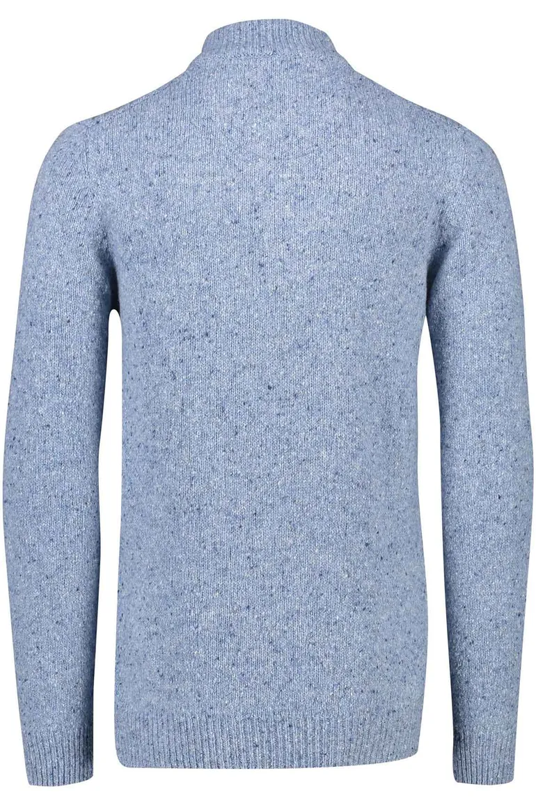 Baileys half zip trui extra lange mouw blauw