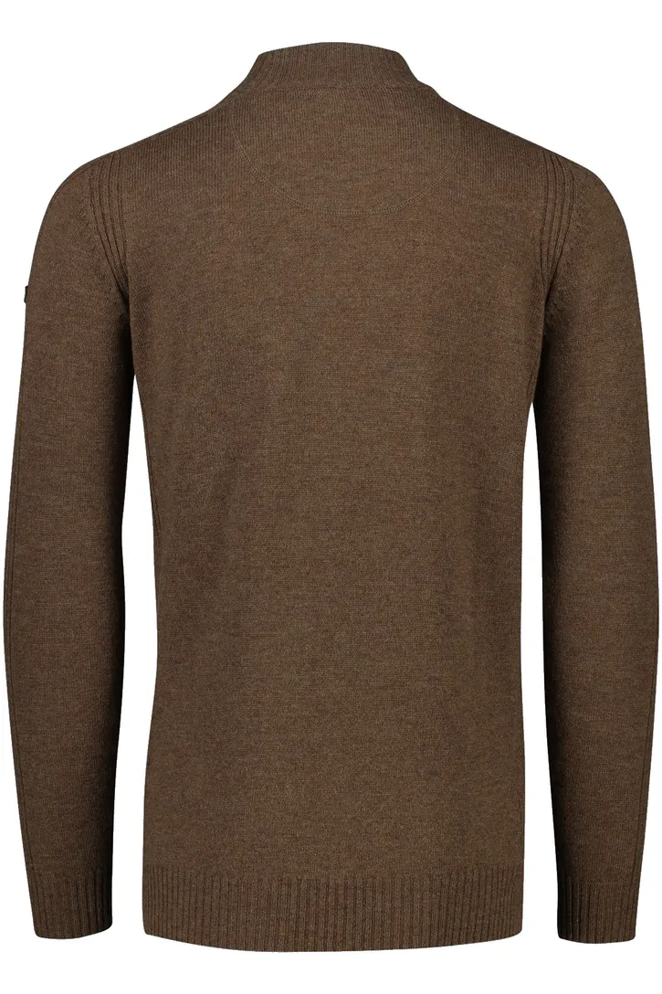 Baileys trui extra lange mouw bruin turtleneck lamswol