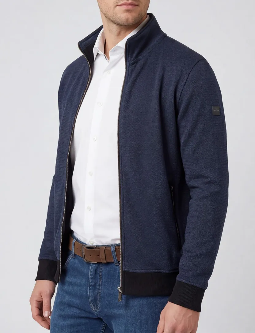 Baileys vest donkerblauw katoen