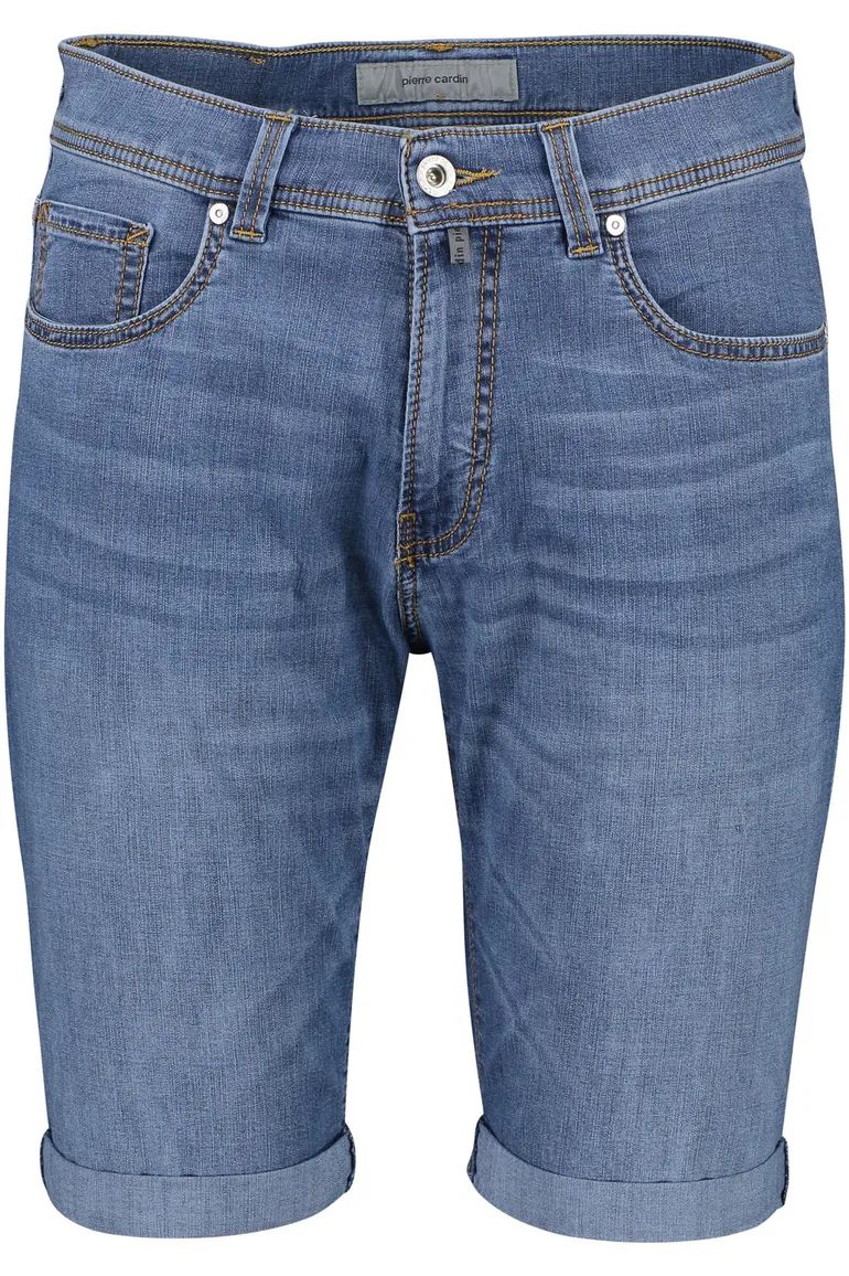 Pierre Cardin bermuda effen blauw katoen