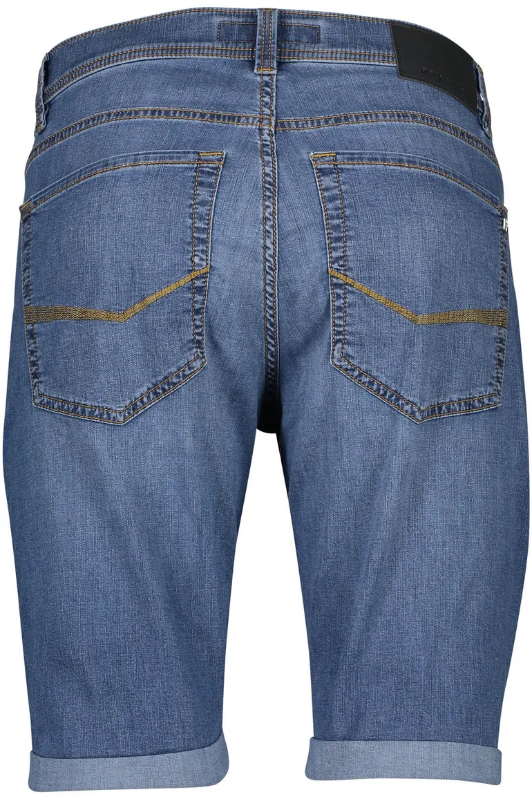 Pierre Cardin bermuda effen blauw katoen
