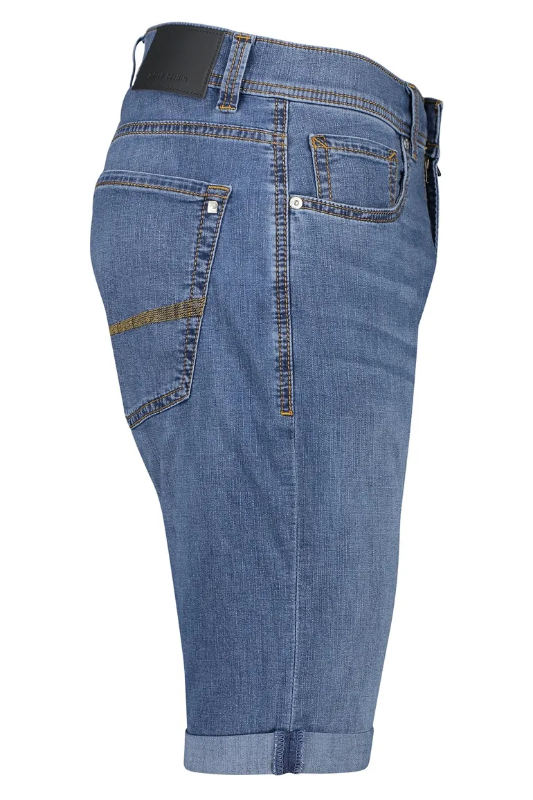 Pierre Cardin bermuda effen blauw katoen