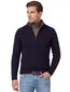 Baileys gevoerd vest donkerblauw gebreid