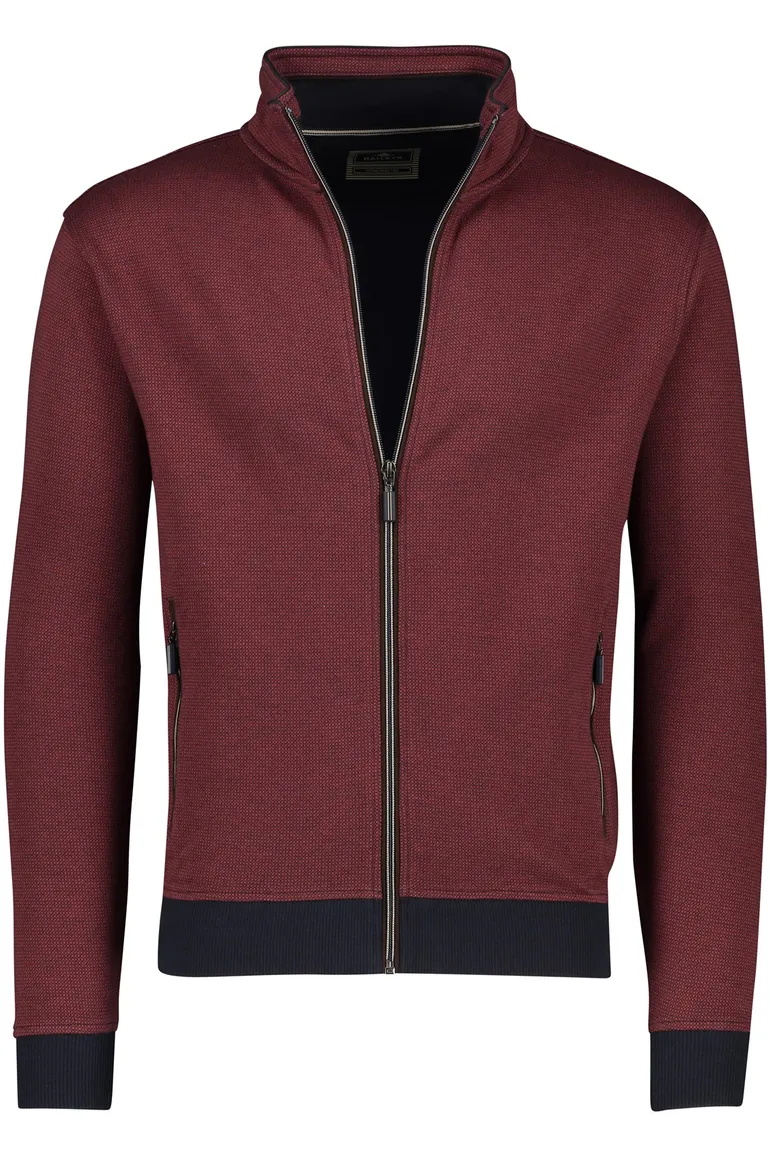 Baileys vest geprint rood katoen normale fit