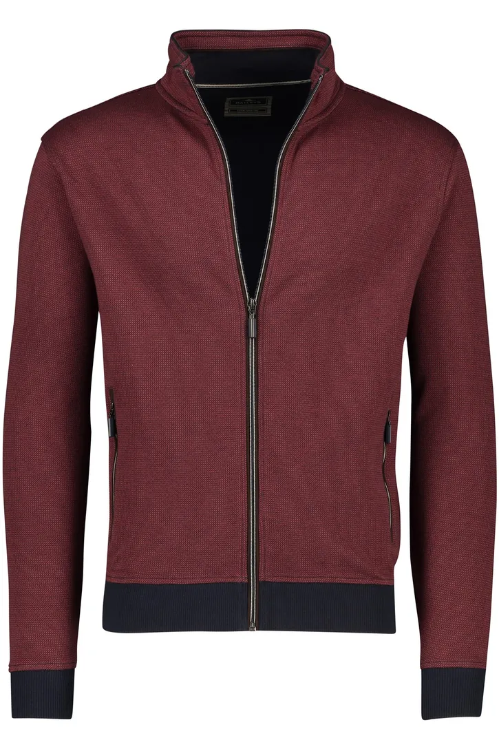 katoenen vest Baileys rood geprint normale fit