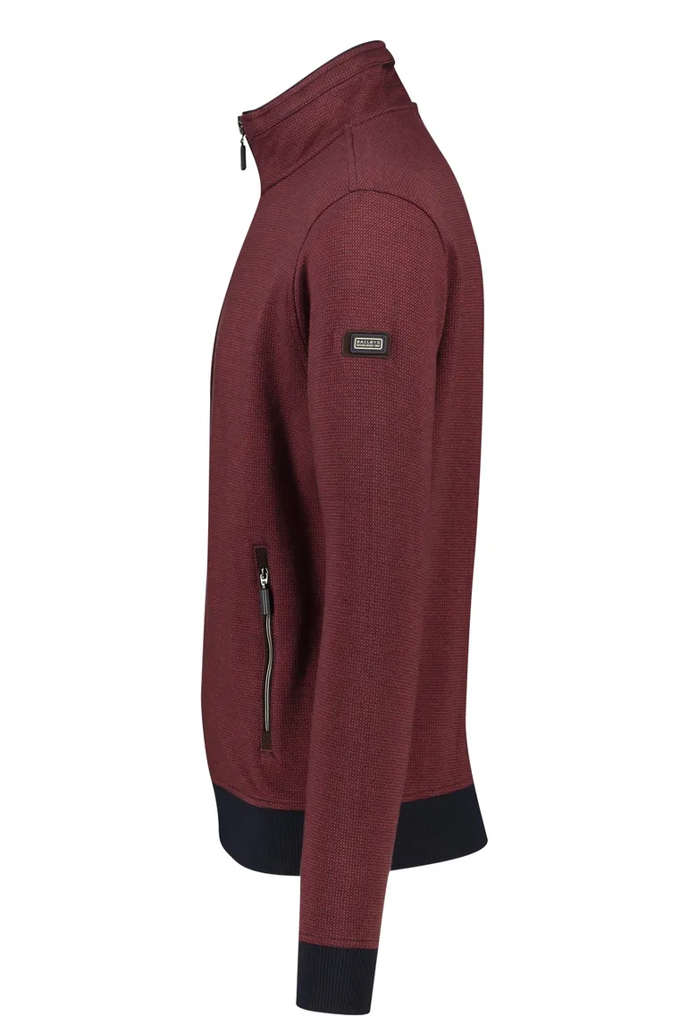 Baileys vest geprint rood katoen normale fit