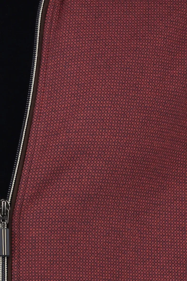 Baileys vest geprint rood katoen normale fit