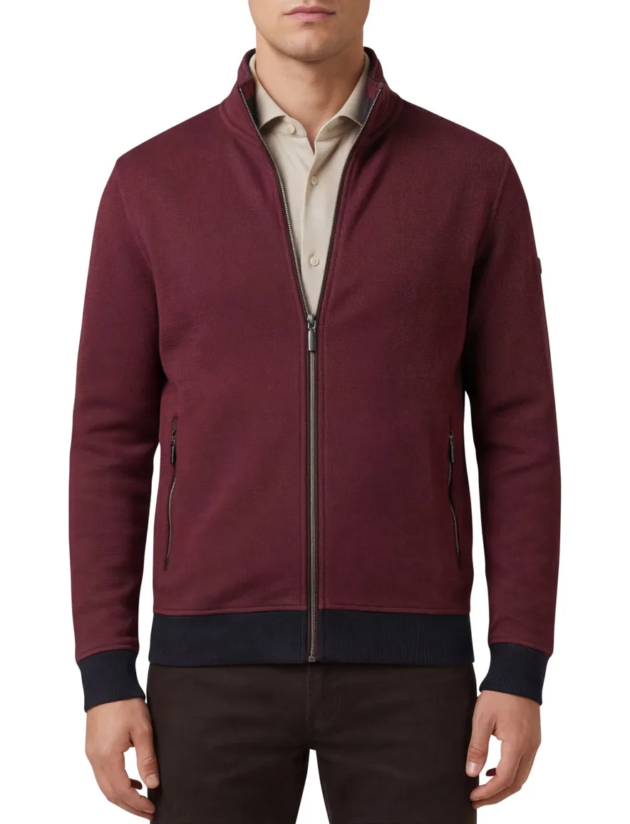 Baileys vest geprint rood katoen normale fit
