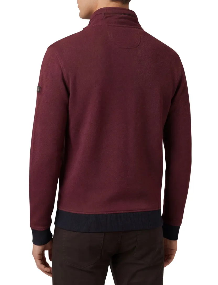 katoenen vest Baileys rood geprint normale fit