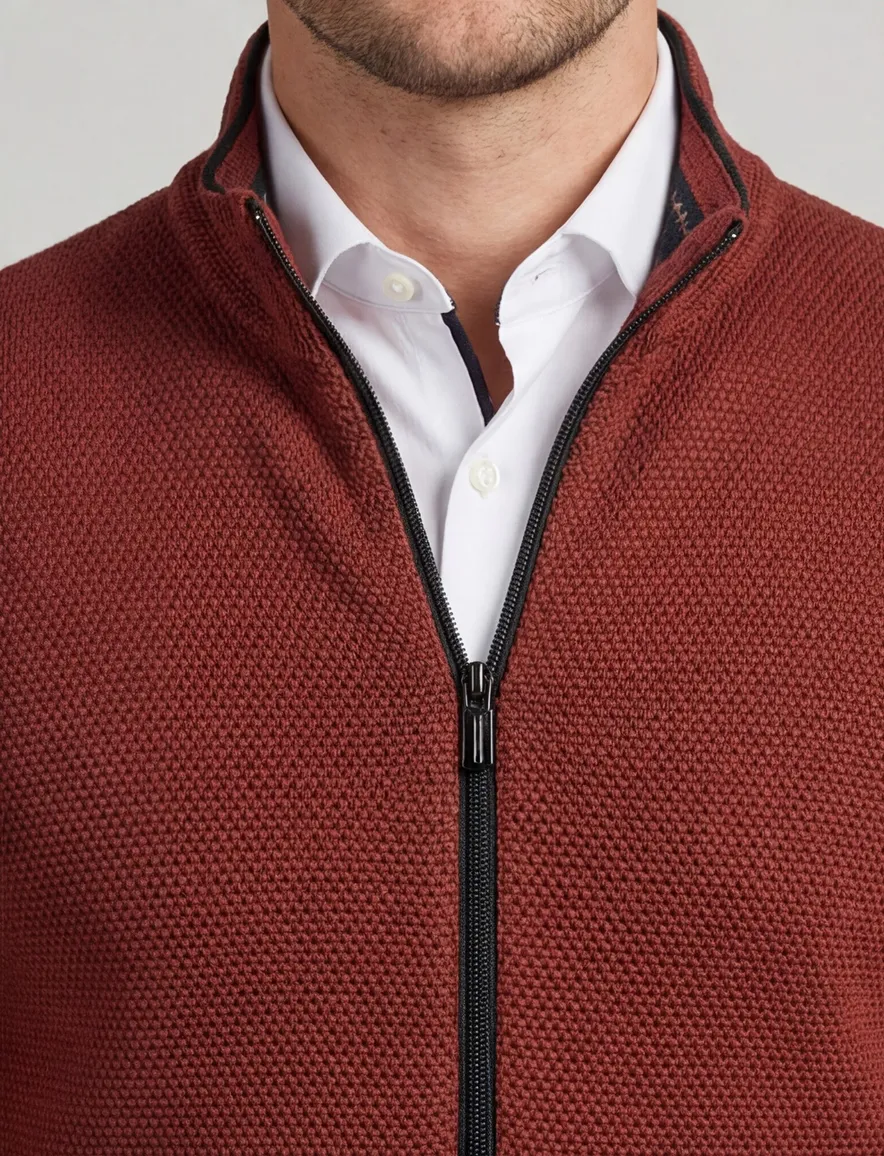 Baileys vest patroon rood