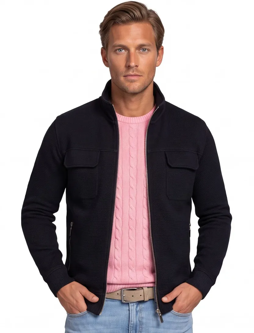 Baileys vest met borstzakken donkerblauw