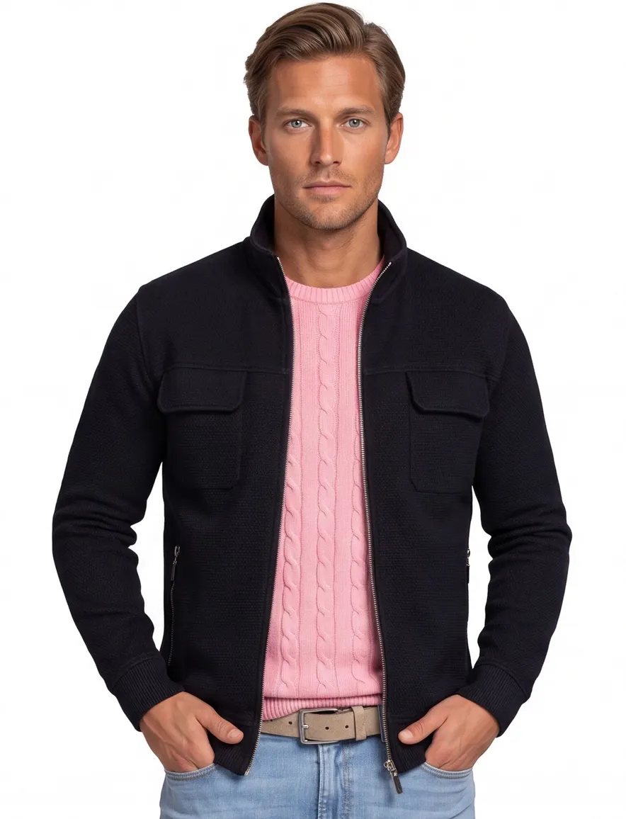Baileys vest met borstzakken donkerblauw