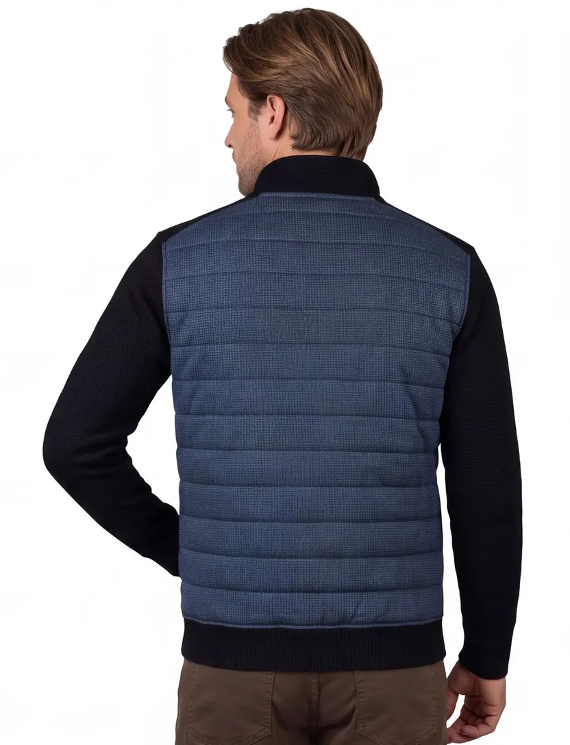 Baileys vest donkerblauw outdoor katoen