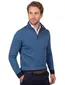Baileys half zip trui met knoop blauw