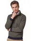 trui Baileys groen half zip katoen