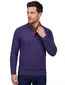 trui Baileys effen donkerblauw halfzip knopen normale fit