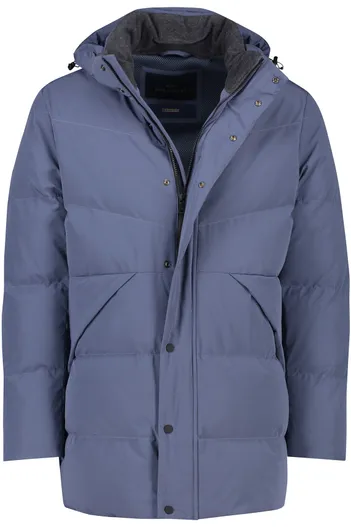 Paul & Shark Paul & Shark parka blauw effen
