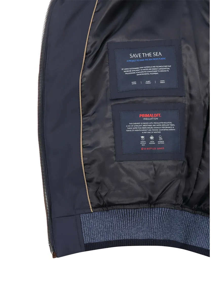 Paul & Shark effen donkerblauw tussenjas