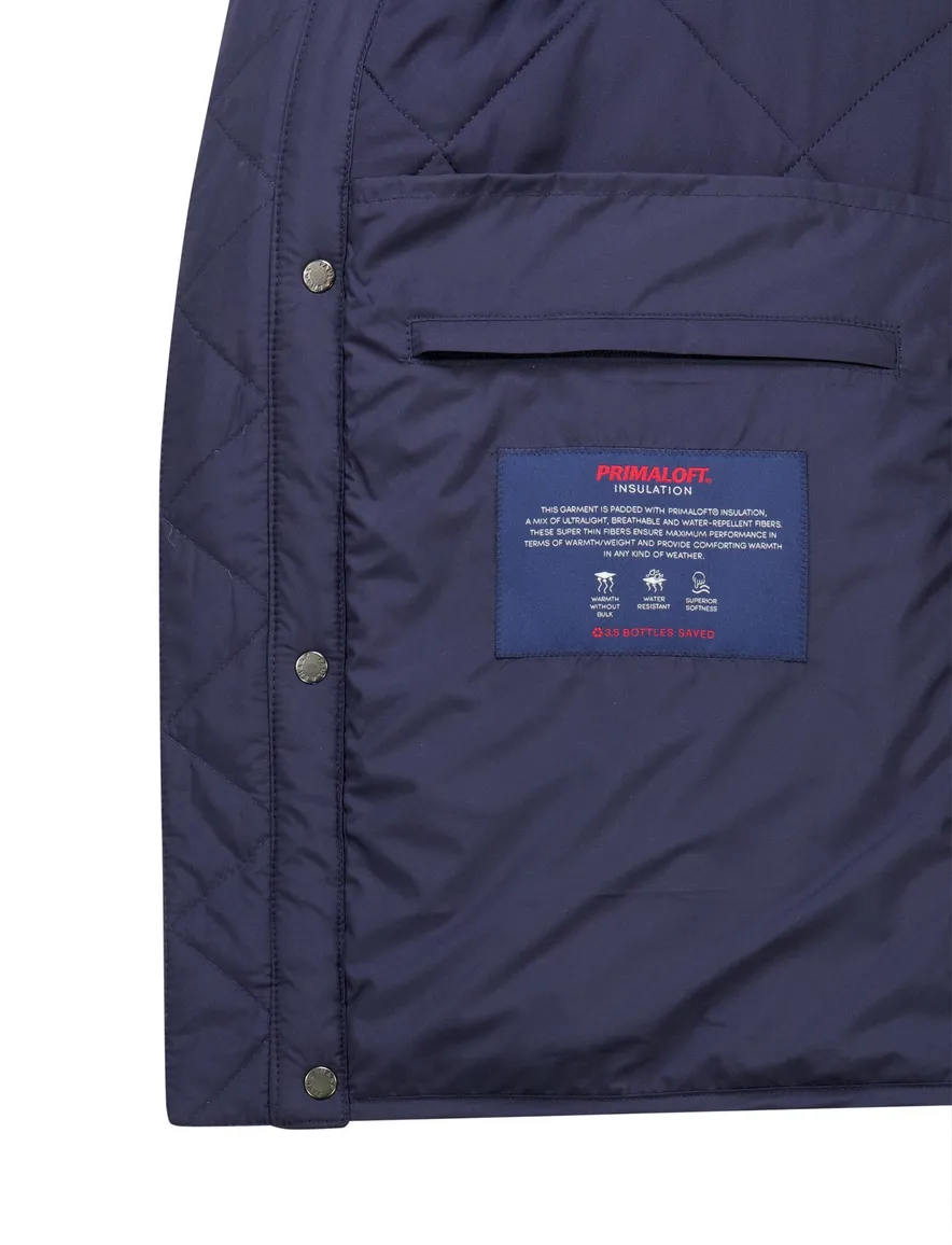 Paul & Shark bodywarmer effen donkerblauw waterafstotend