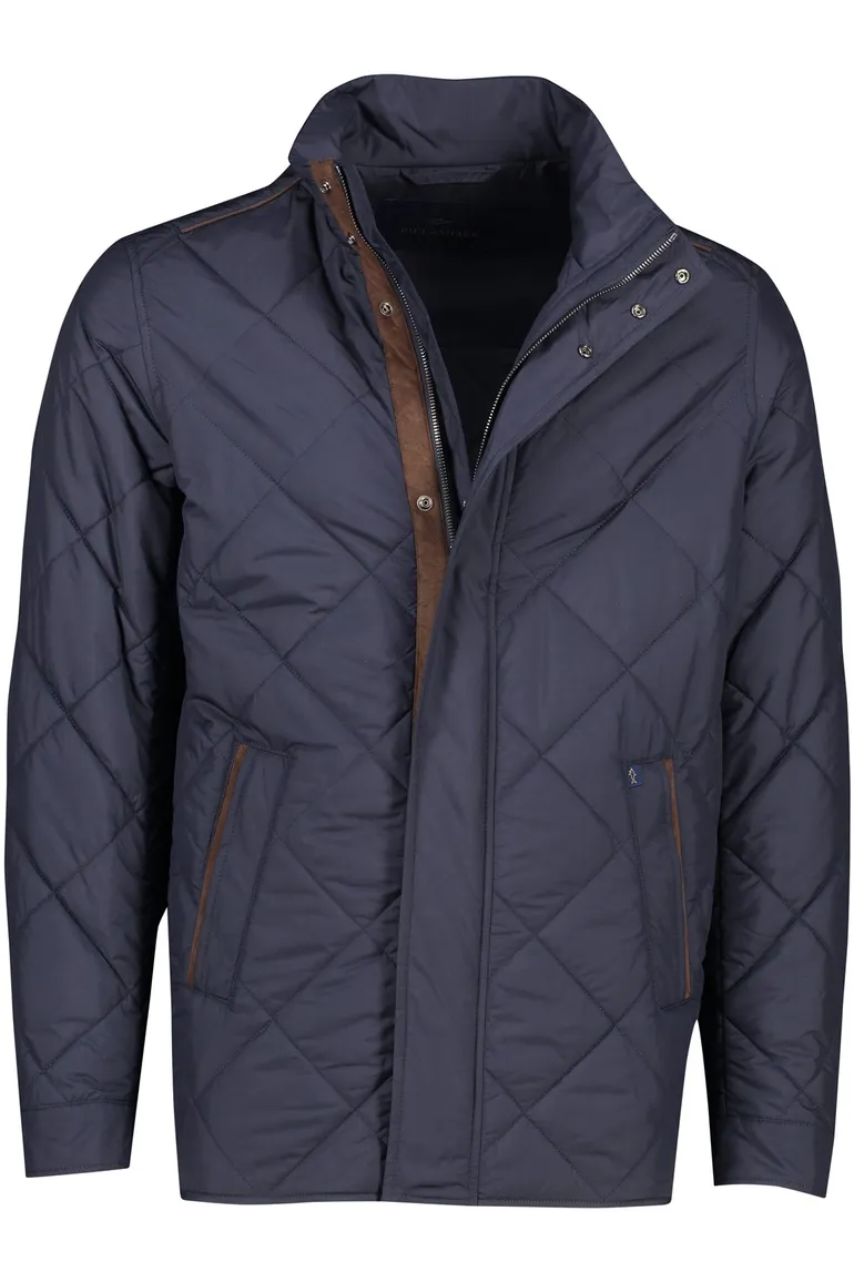 Paul & Shark tussenjas effen donkerblauw waterdicht