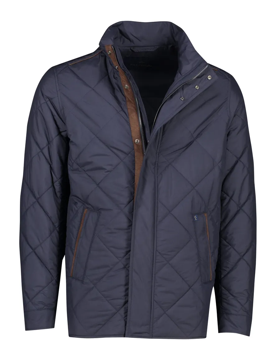 Paul & Shark tussenjas effen donkerblauw waterdicht