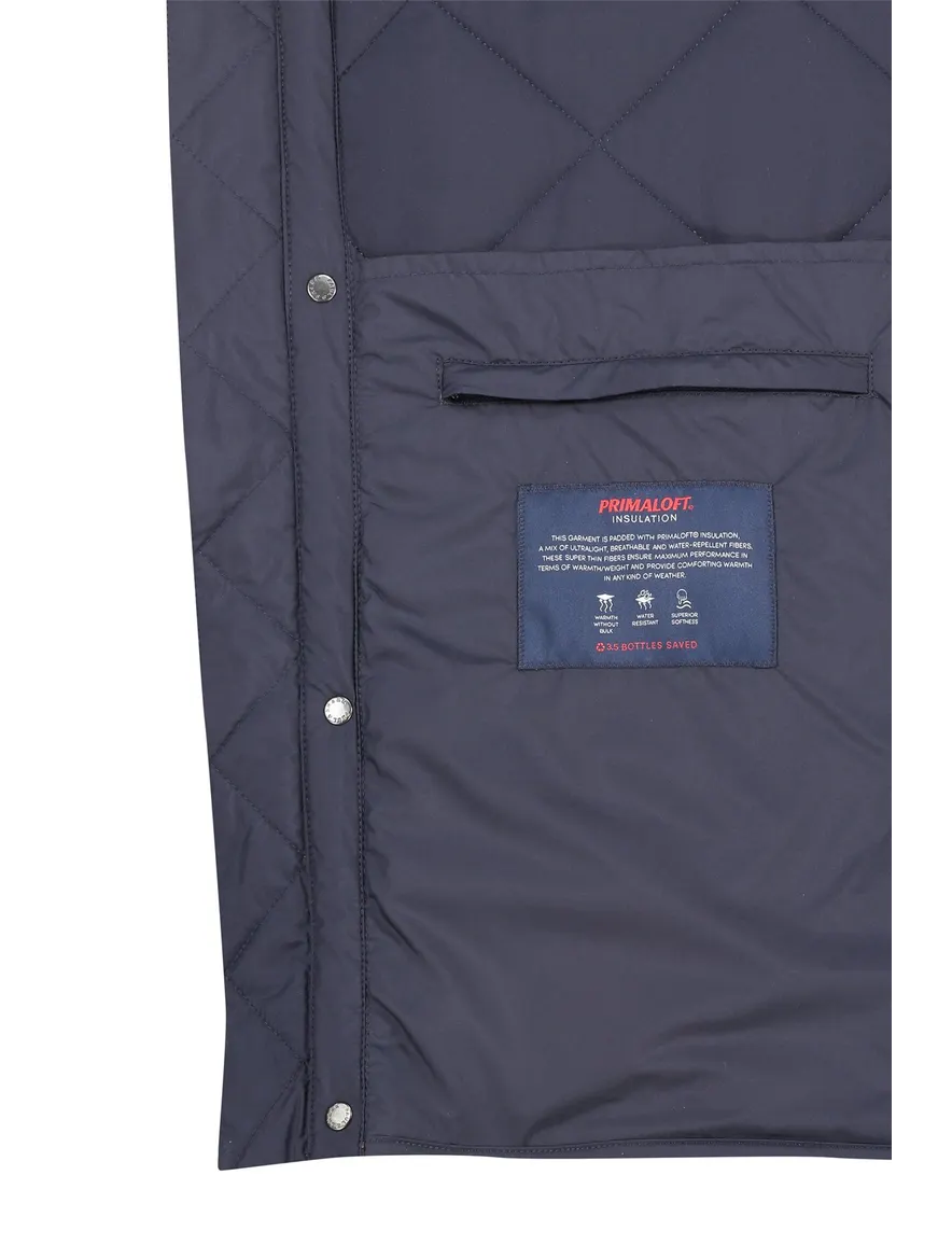 Paul & Shark tussenjas effen donkerblauw waterdicht