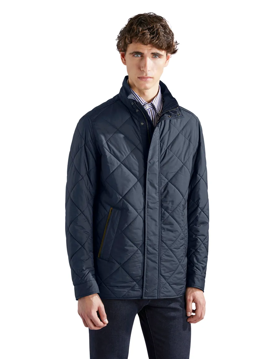 Paul & Shark tussenjas effen donkerblauw waterdicht