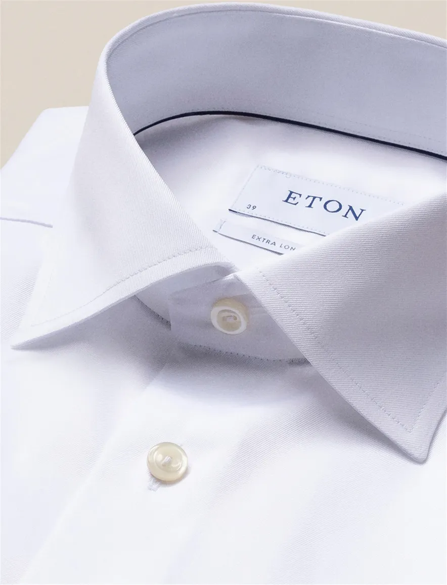 Eton overhemd wit ml7 slim fit Signature Twill