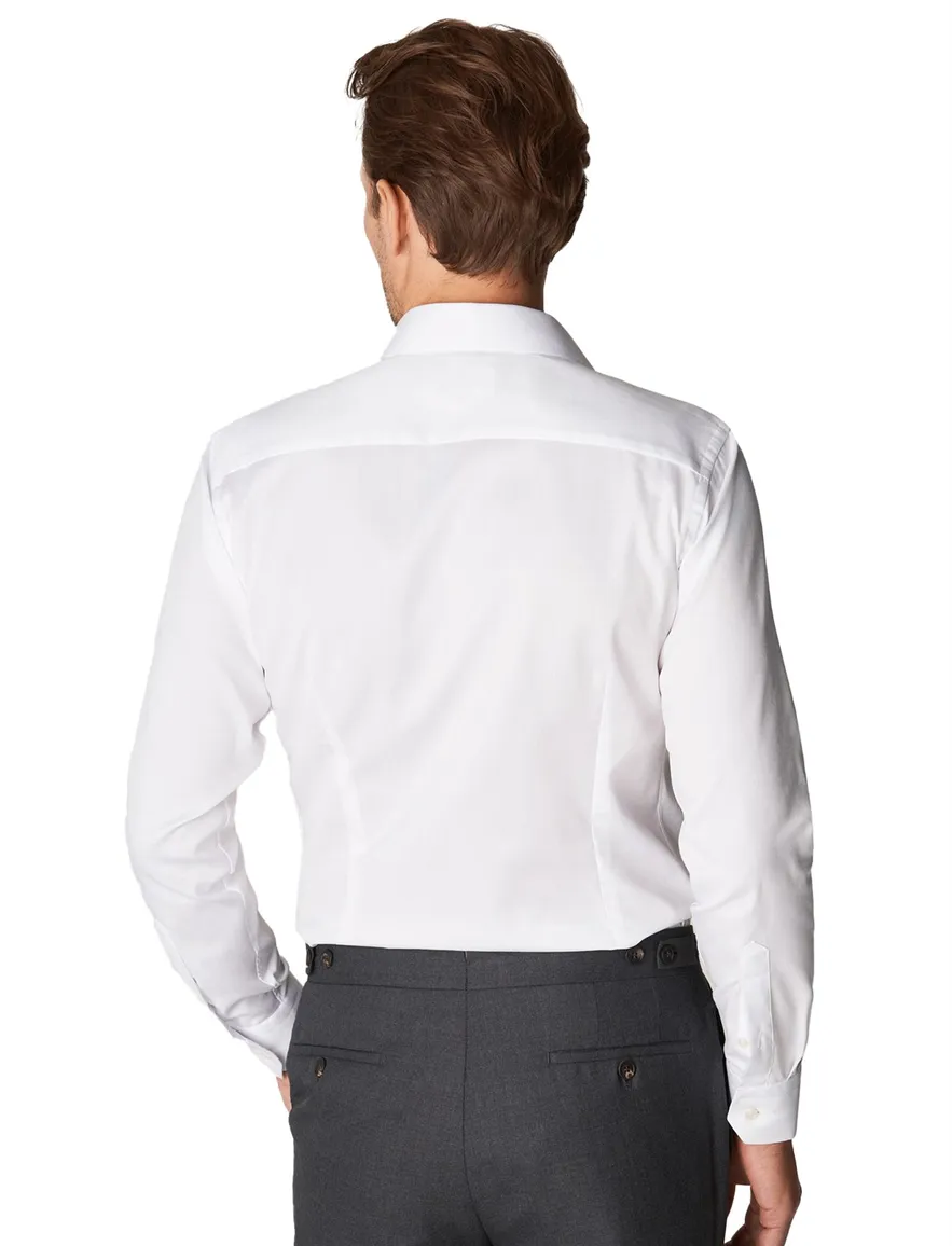 Eton overhemd wit ml7 slim fit Signature Twill