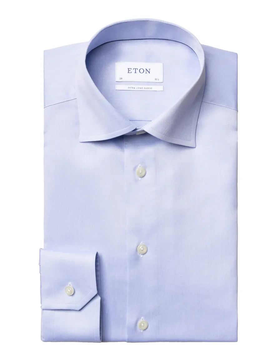 Eton overhemd mouwlengte 7 lichtblauw contemporary fit