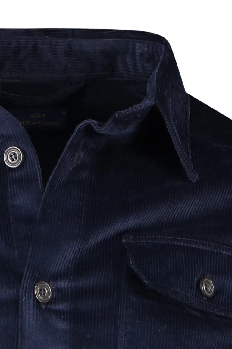 Paul & Shark Overshirt donkerblauw dubbele borstzak