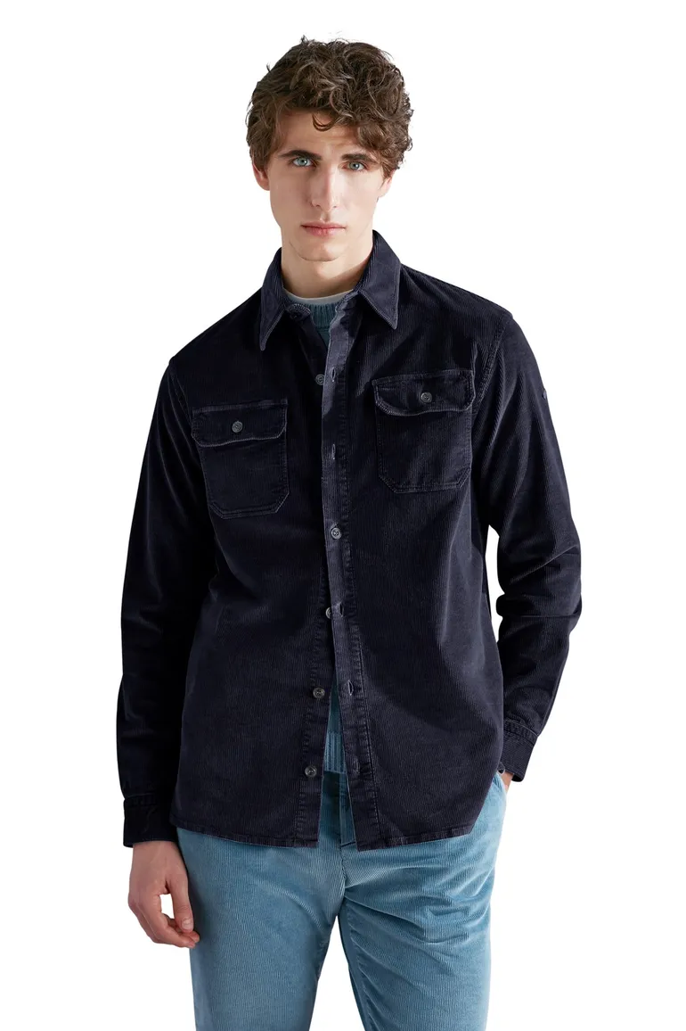 Paul & Shark Overshirt donkerblauw dubbele borstzak