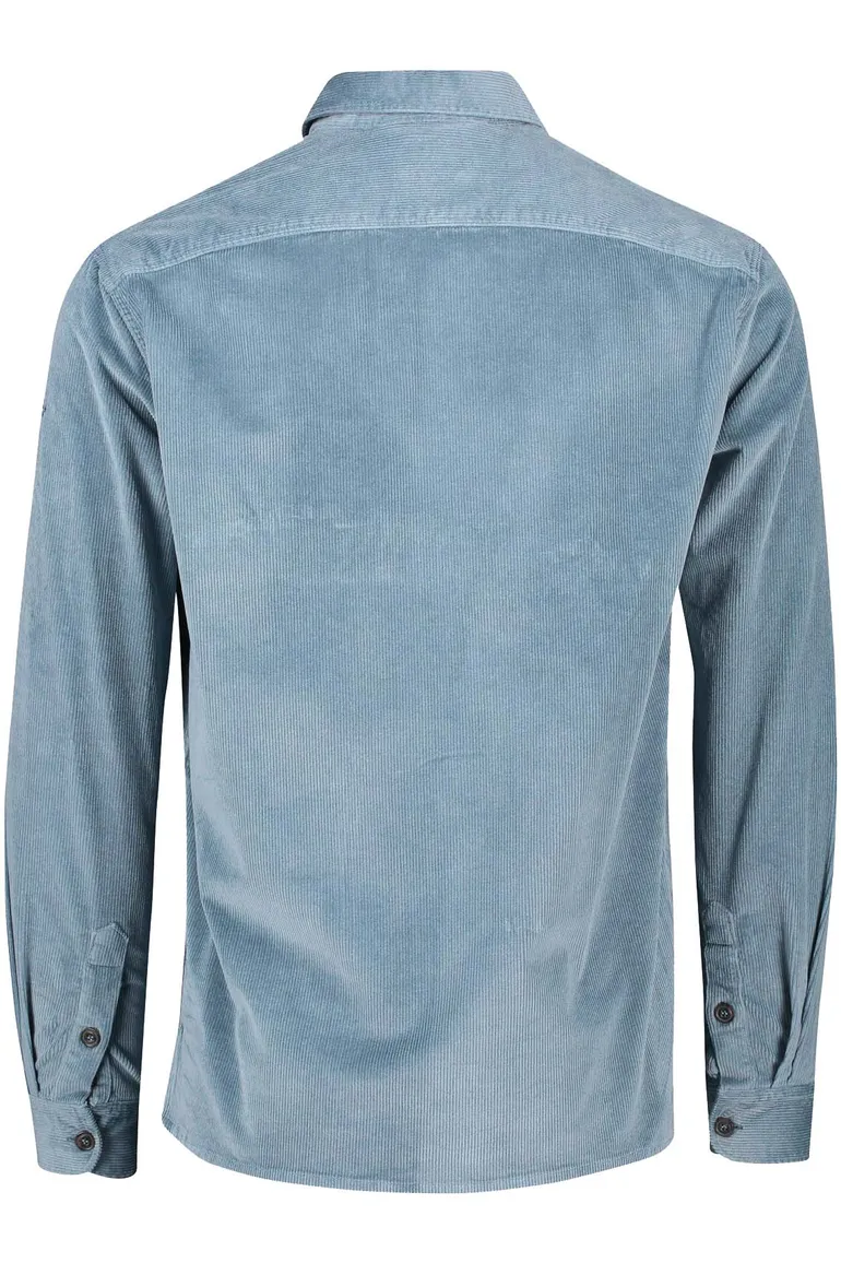 Paul & Shark overshirt lichtblauw corduroy