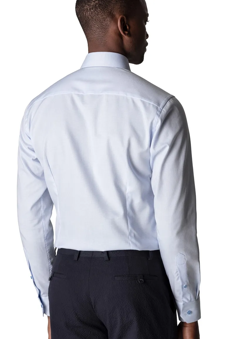 Eton overhemd lichtblauw patroon
