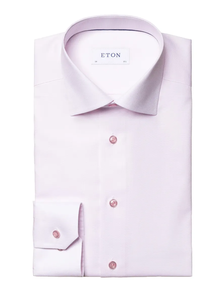 Eton overhemd roze temporary fit