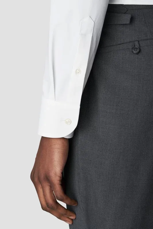 Slim fit Eton Four-way stretch business overhemd wit