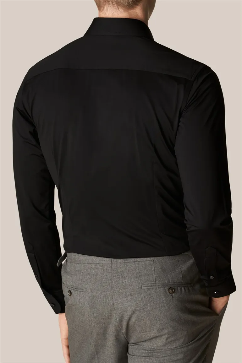 business overhemd zwart Eton Slim Fit
