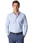 Four-Way Stretch Eton overhemd contemporary fit lichtblauw