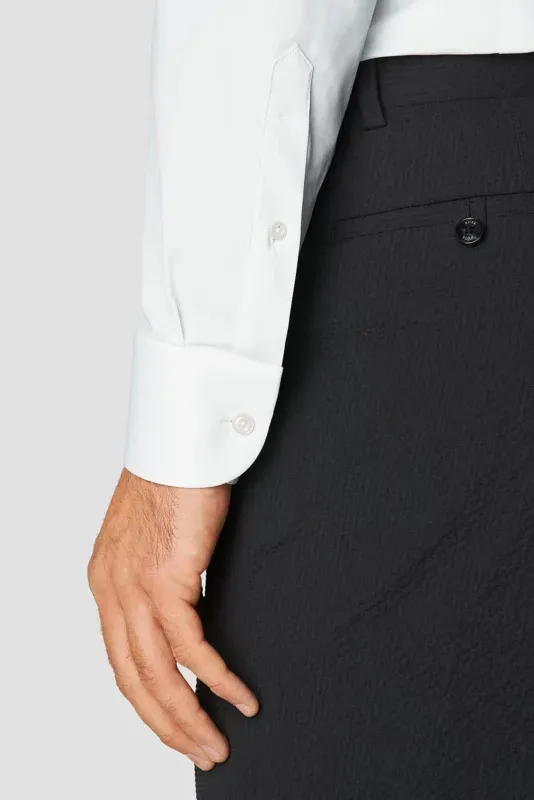 Eton overhemd slim fit wit four-way stretch