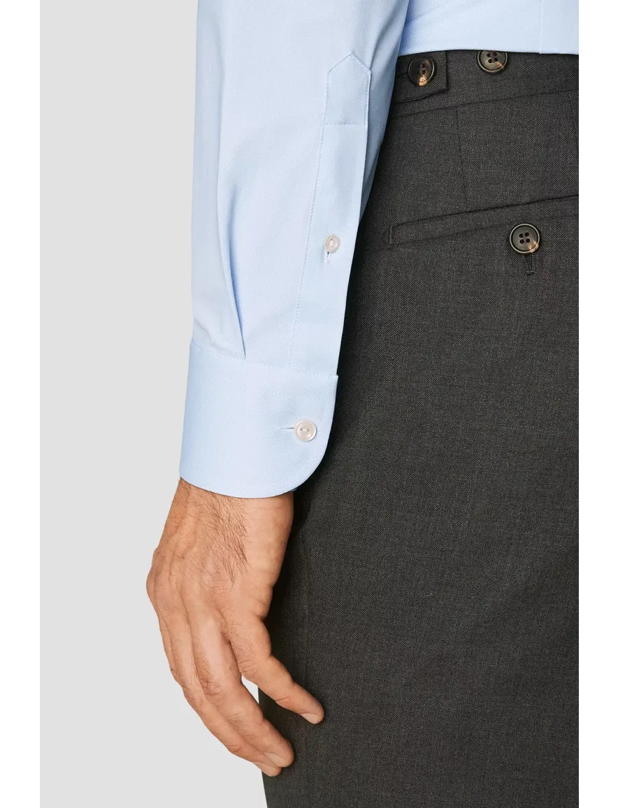 Eton overhemd Slim Fit lichtblauw Four-Way stretch