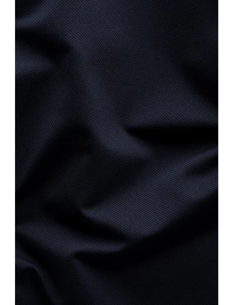 Eton overhemd navy Slim Fit Four- Way stretch