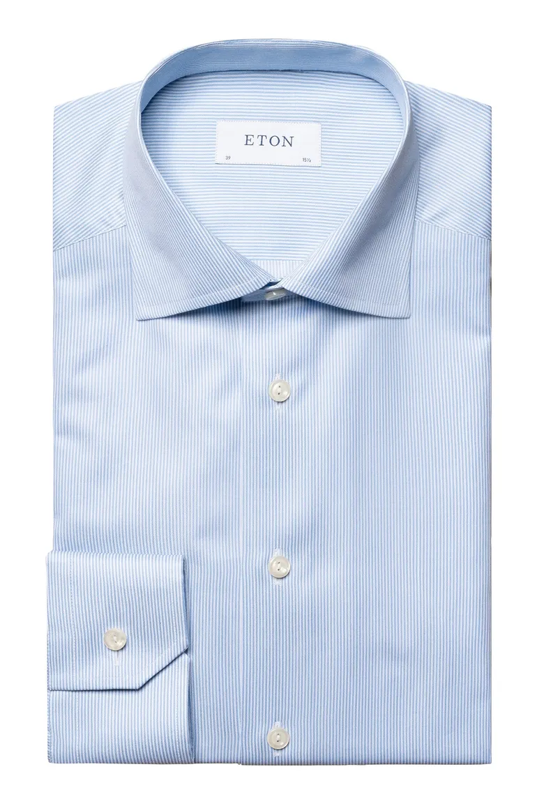 business overhemd lichtblauw Eton Slim Fit