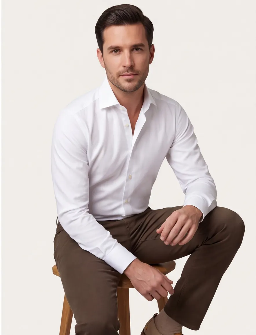 Eton overhemd Slim Fit wit