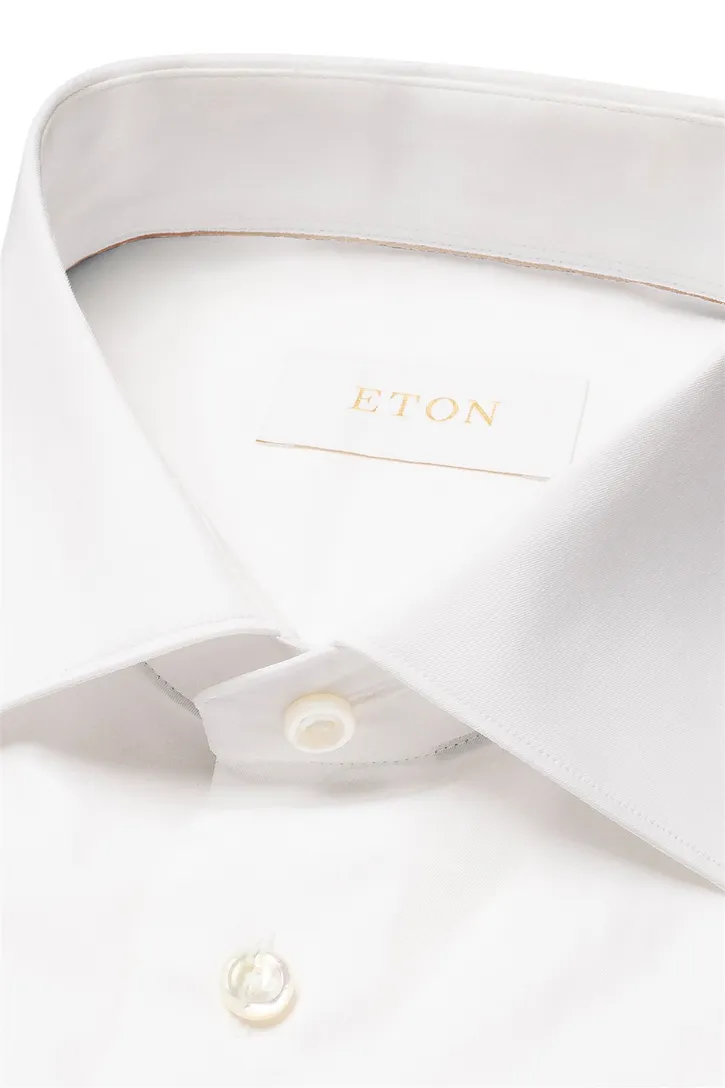 Eton contemporary fit overhemd wit katoen