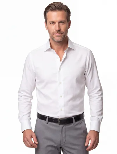 Eton Contemporary fit Eton overhemd wit katoen