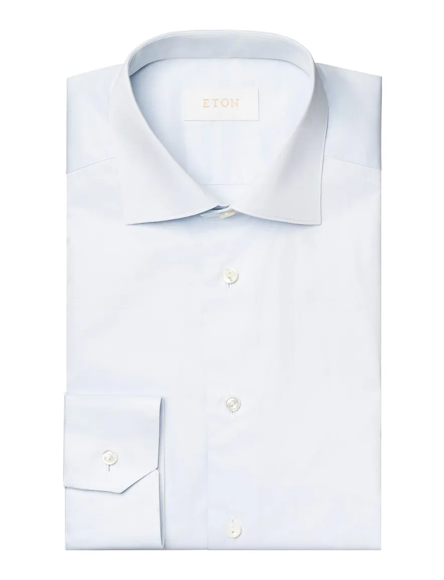 Eton overhemd lichtblauw contemporary fit katoen