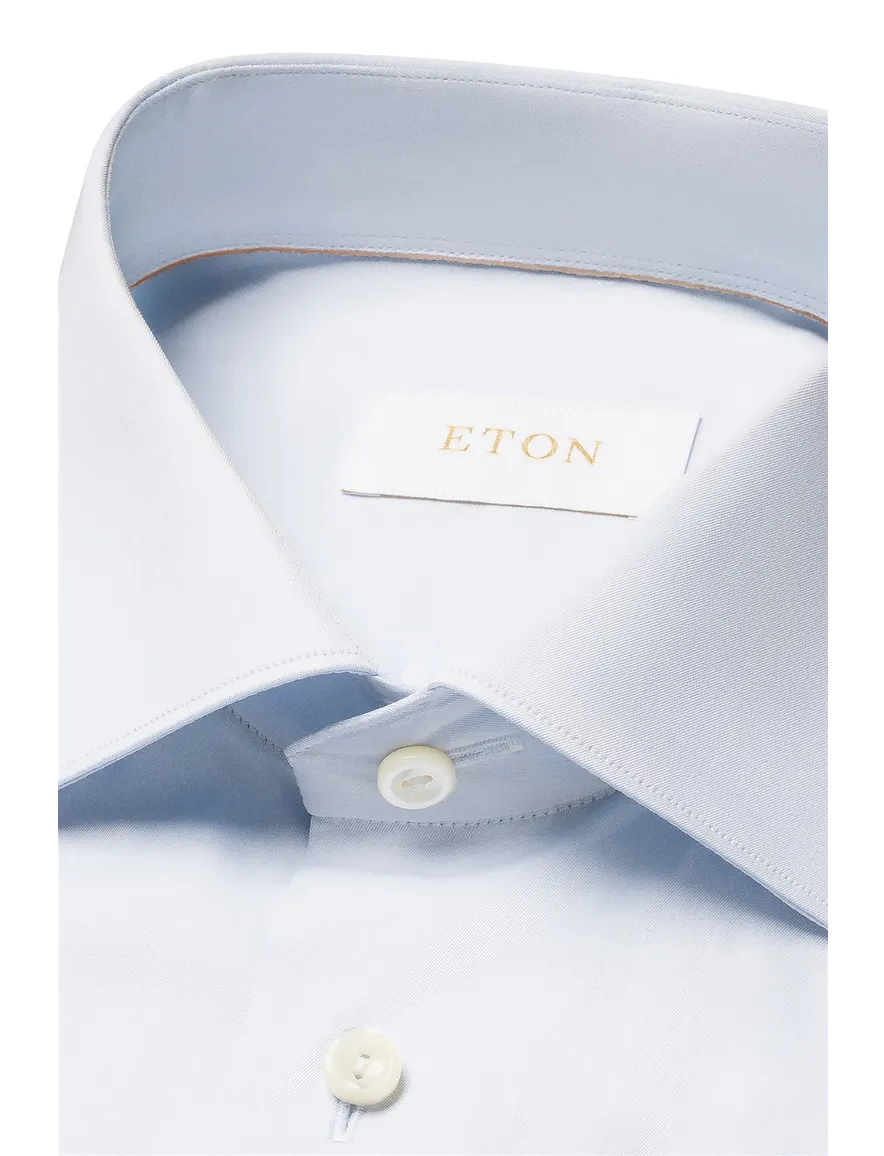 Eton overhemd lichtblauw contemporary fit katoen